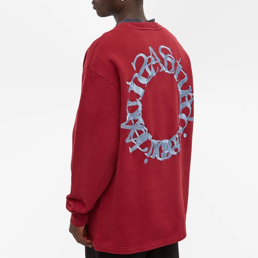 Acne Studios Fin Circle Logo Crew Sweatshirt